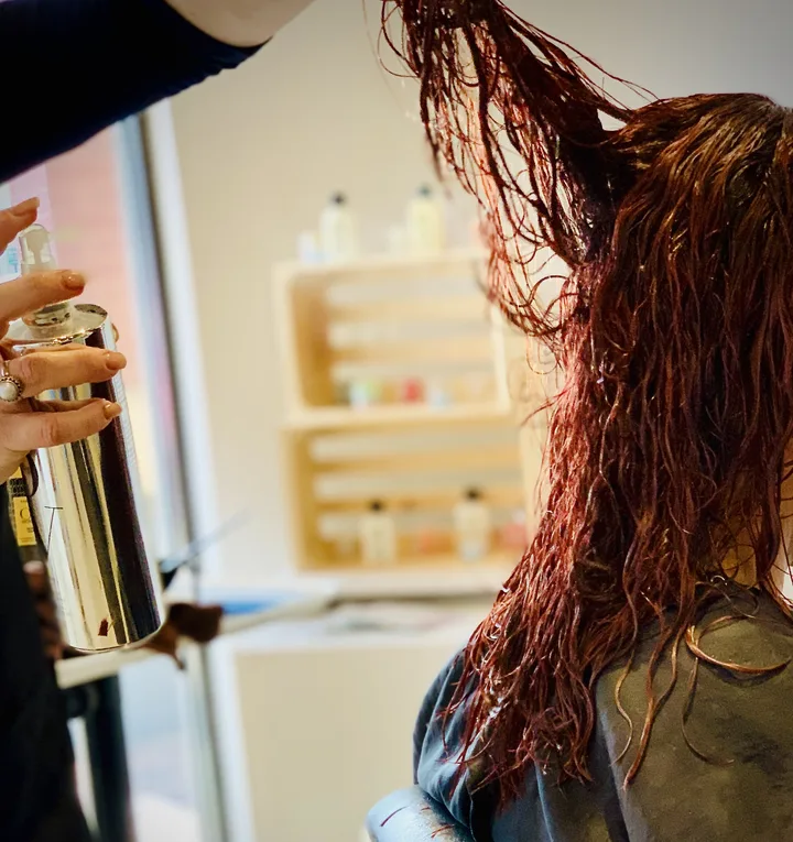 Hair treatment at Bluffton Hair Lounge